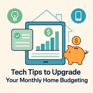Tech tips to upgrade your monthly home budgeting tips