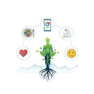 Balanced diets and AI food trackers Which is a long-term benefit of healthy eating