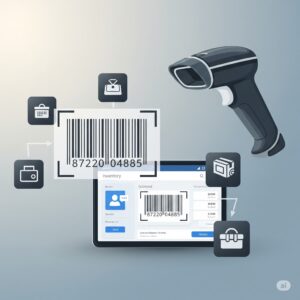 Barcode scanning with inventory management software