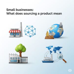 Small businesses What does sourcing a product mean