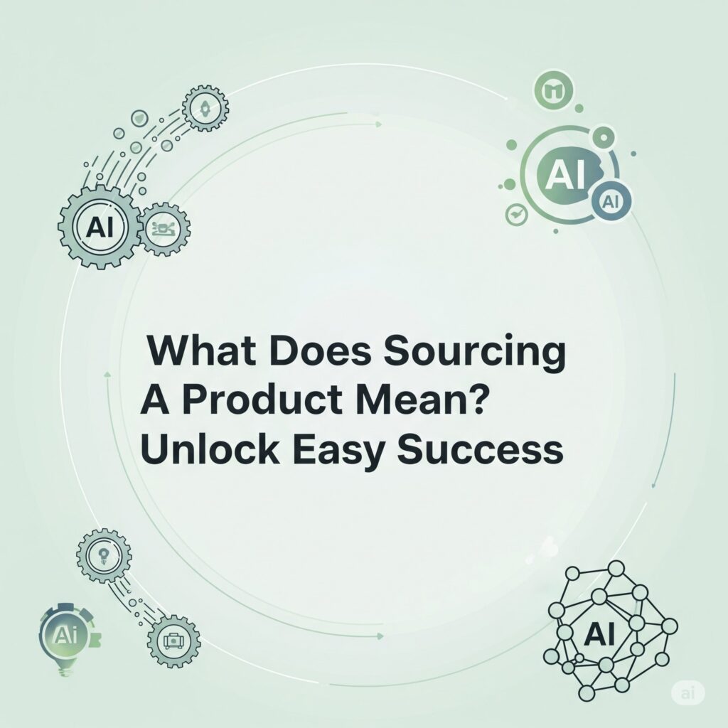 What does sourcing a product mean