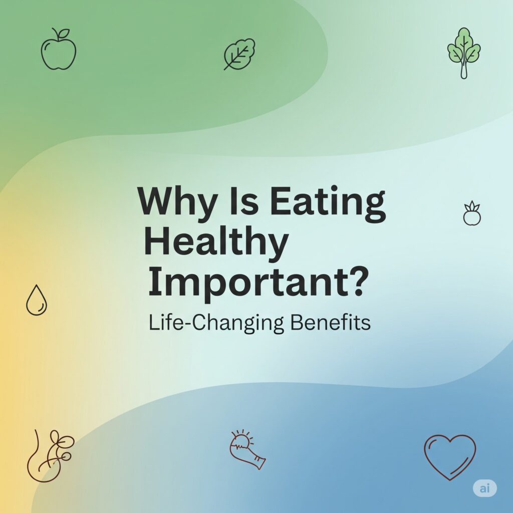 why is eating healthy important