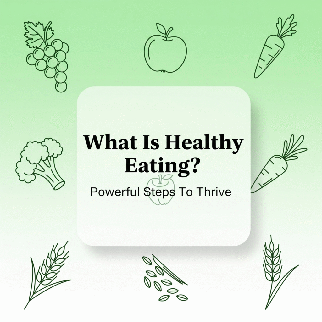 what is healthy eating