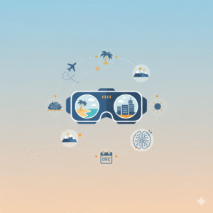 Virtual reality previews of the best travel destinations in December