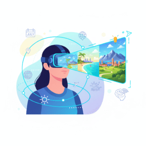 Virtual reality previews of the best travel destinations in July