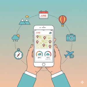 Weather apps guide the best travel destinations in June