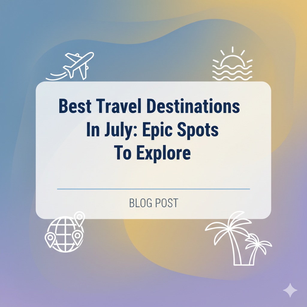 best travel destinations in july